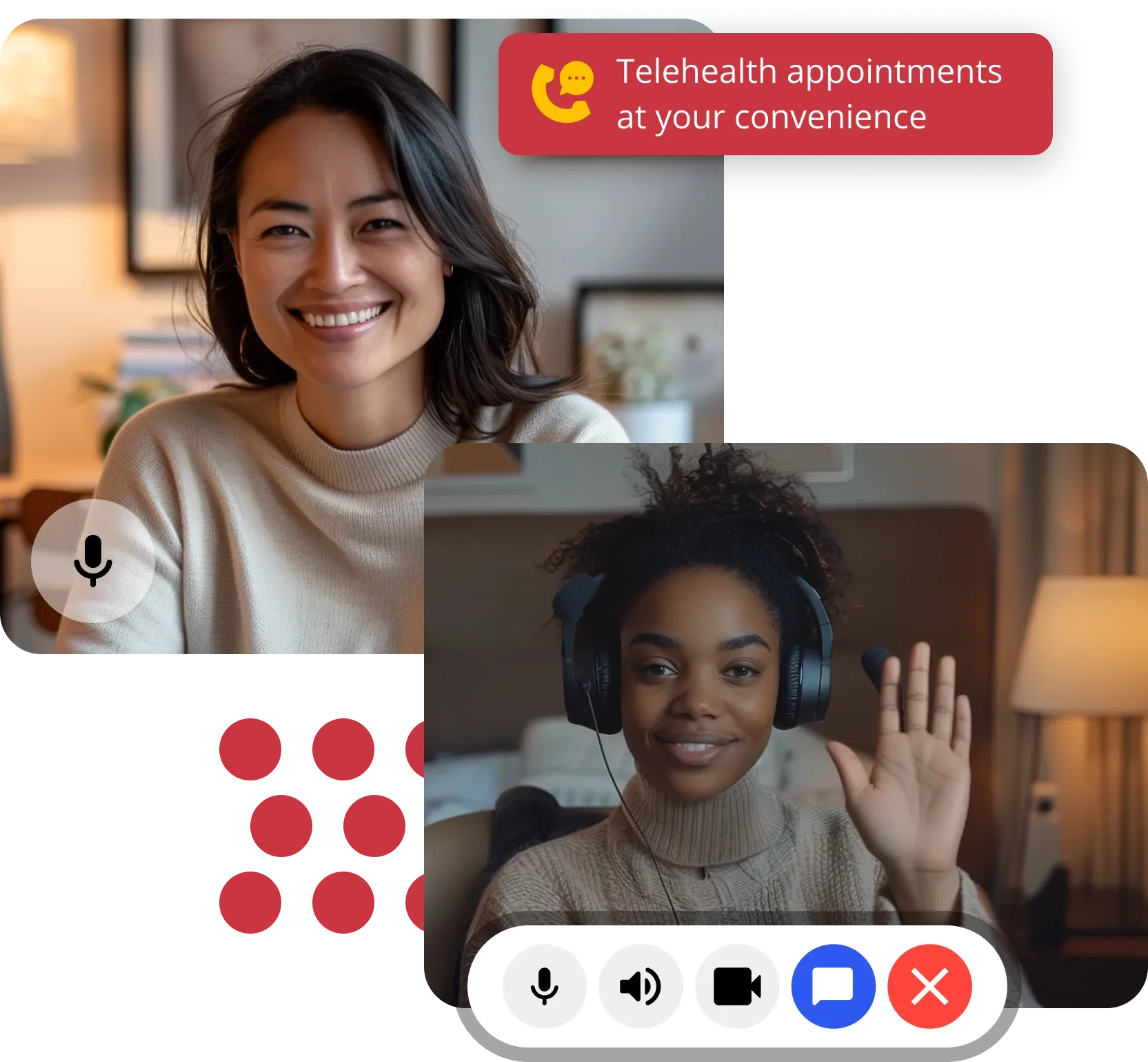 mental health specialist and patient talking